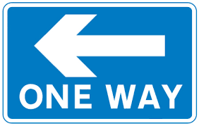 Road signs in rectangles give informatio
