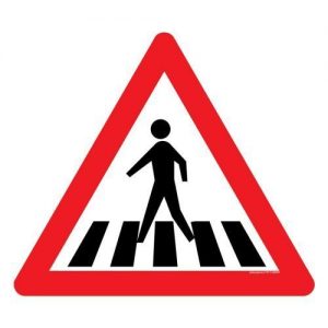 road signs pedestrians